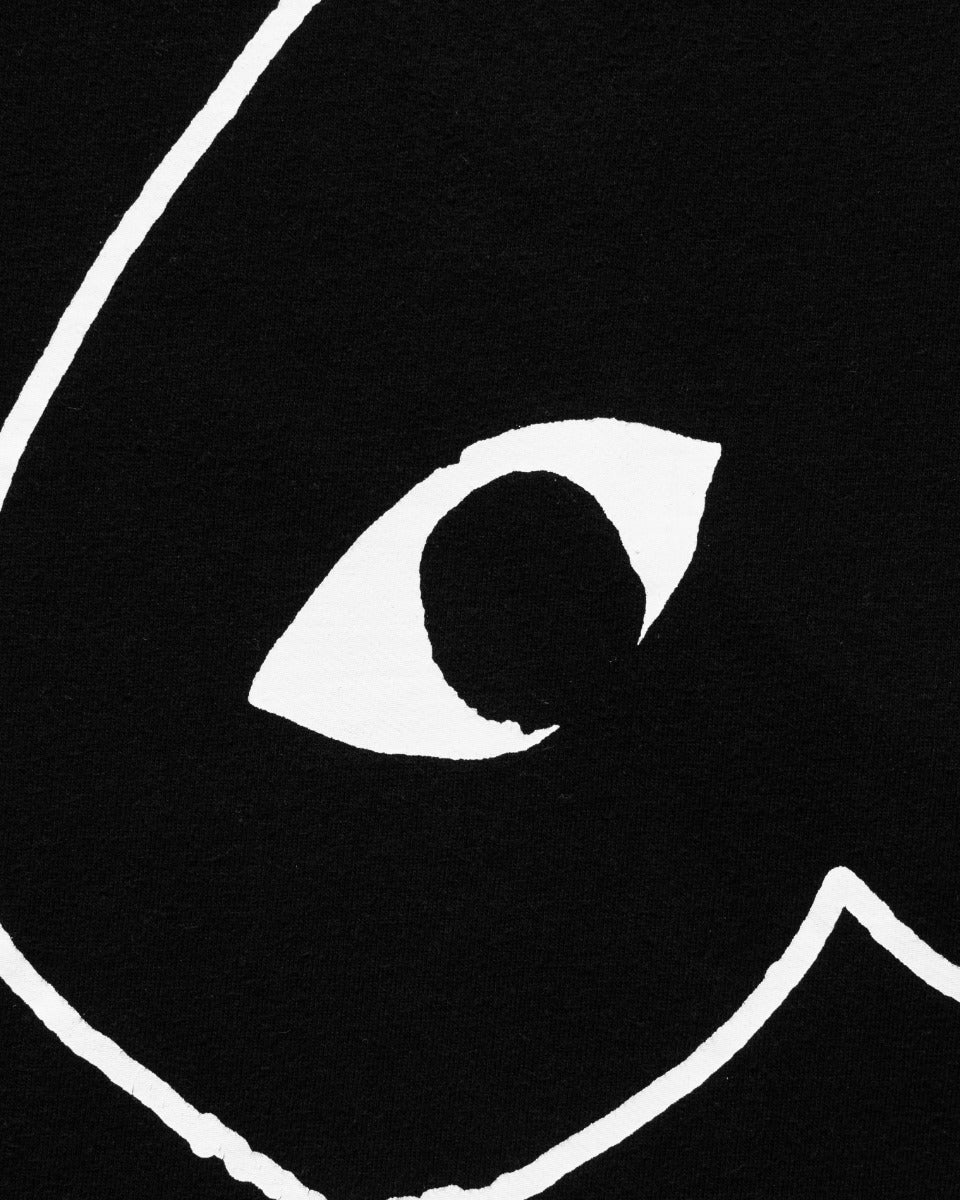 COMME des GARÇONS upside down heart logo black t-shirt
