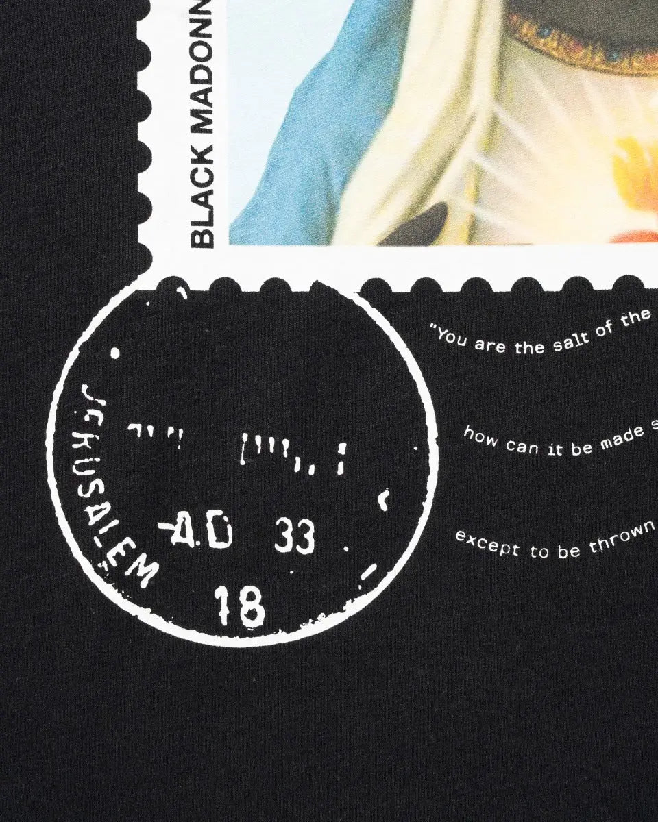 Denim Tears Mary Stamp black t-shirt Denim Tears