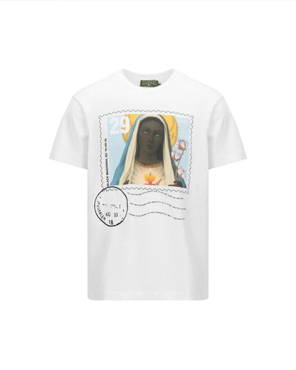 Denim Tears Mary Stamp white t-shirt Denim Tears