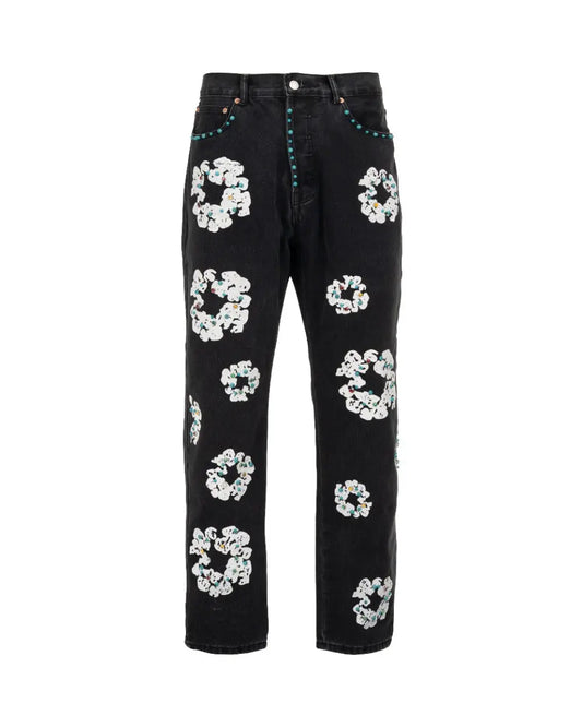 Denim Tears Wreath "Rhinestone 9pc" Levi's 501 denim pants Denim Tears