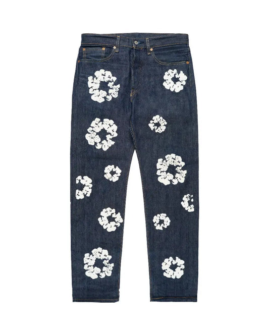 Denim Tears x Levi's wreath-print selvedge jeans Denim Tears