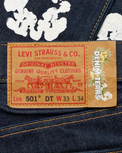 Denim Tears x Levi's wreath-print selvedge jeans Denim Tears