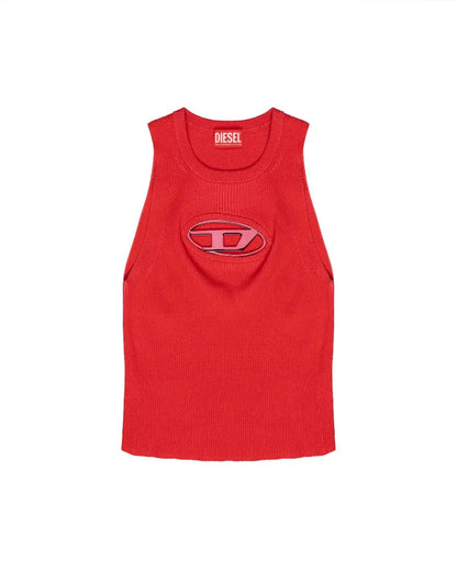 Diesel by Glenn Martens D-logo oval cut-out tank top t-shirt Diesel