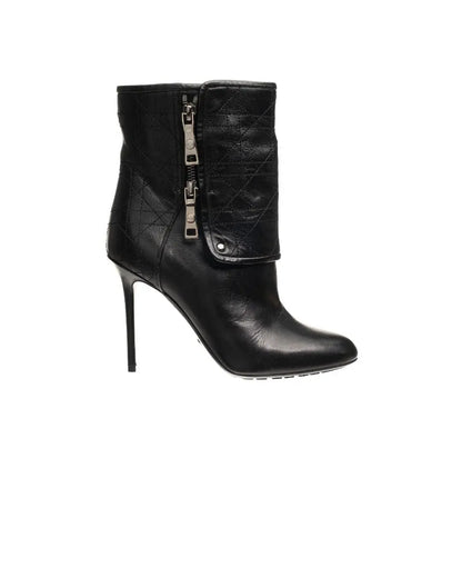 Dior Guetre Cannage ankle heel boots Dior