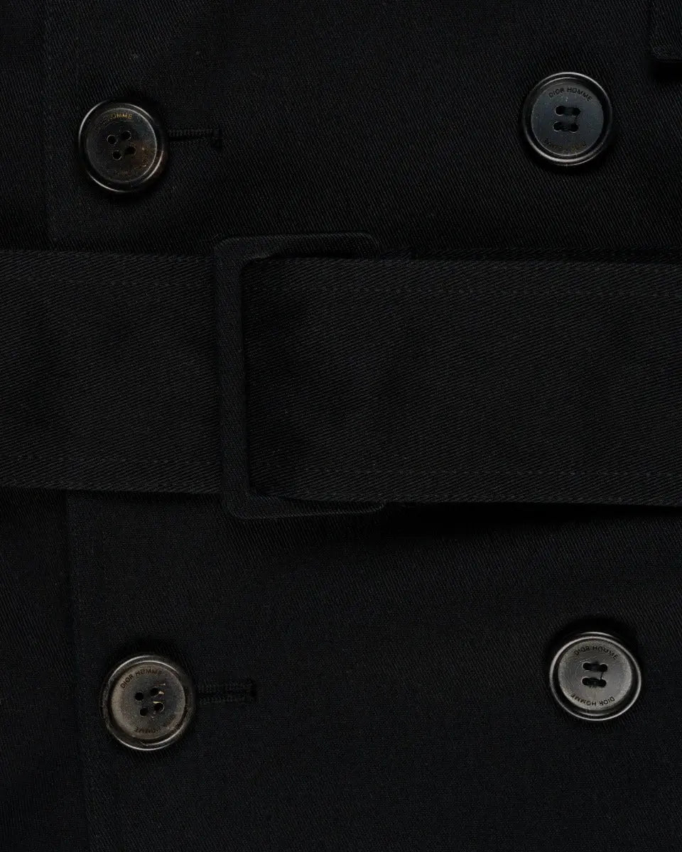 Dior Homme black trench coat
