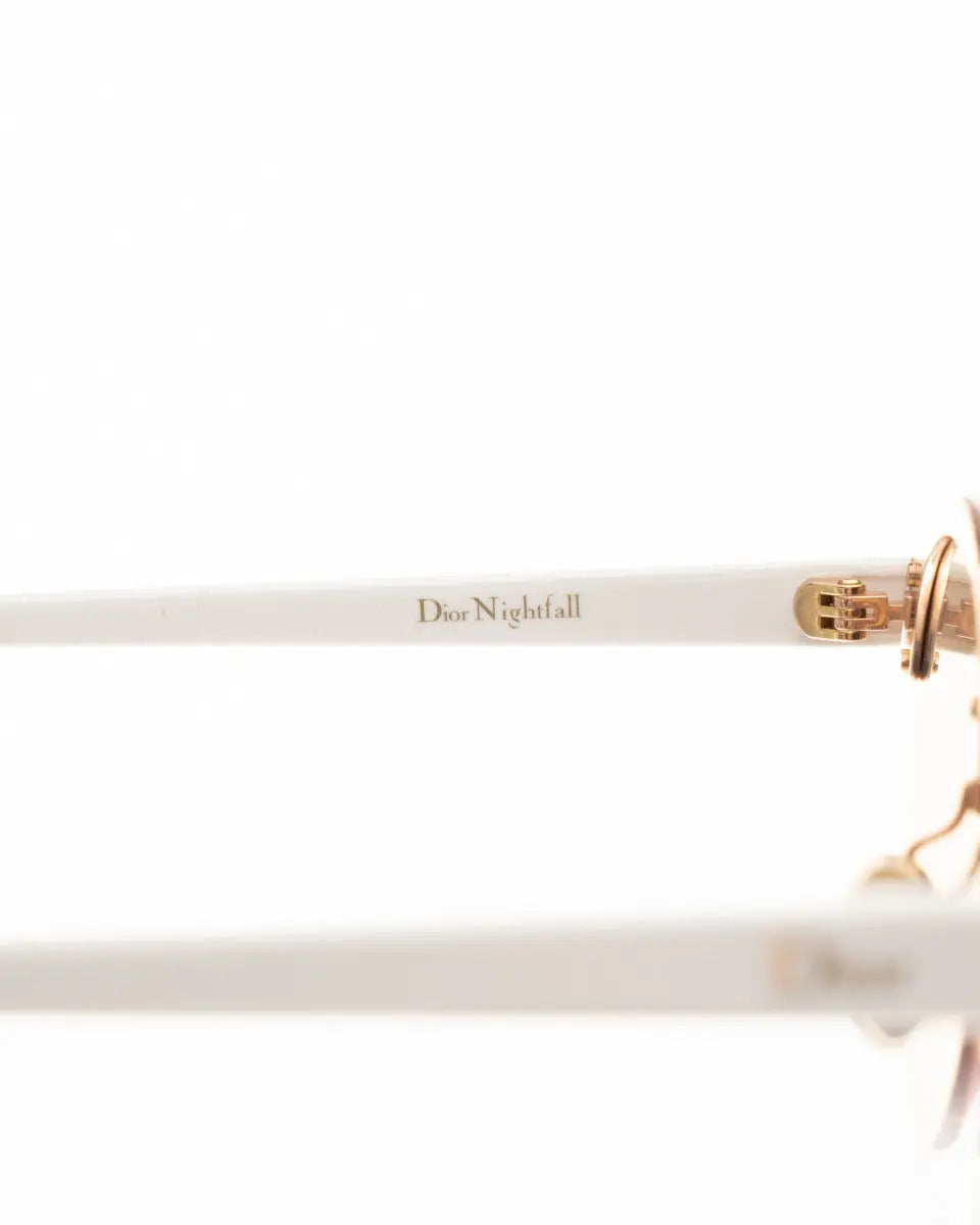 Dior Nightfall oval rose gold sunglasses