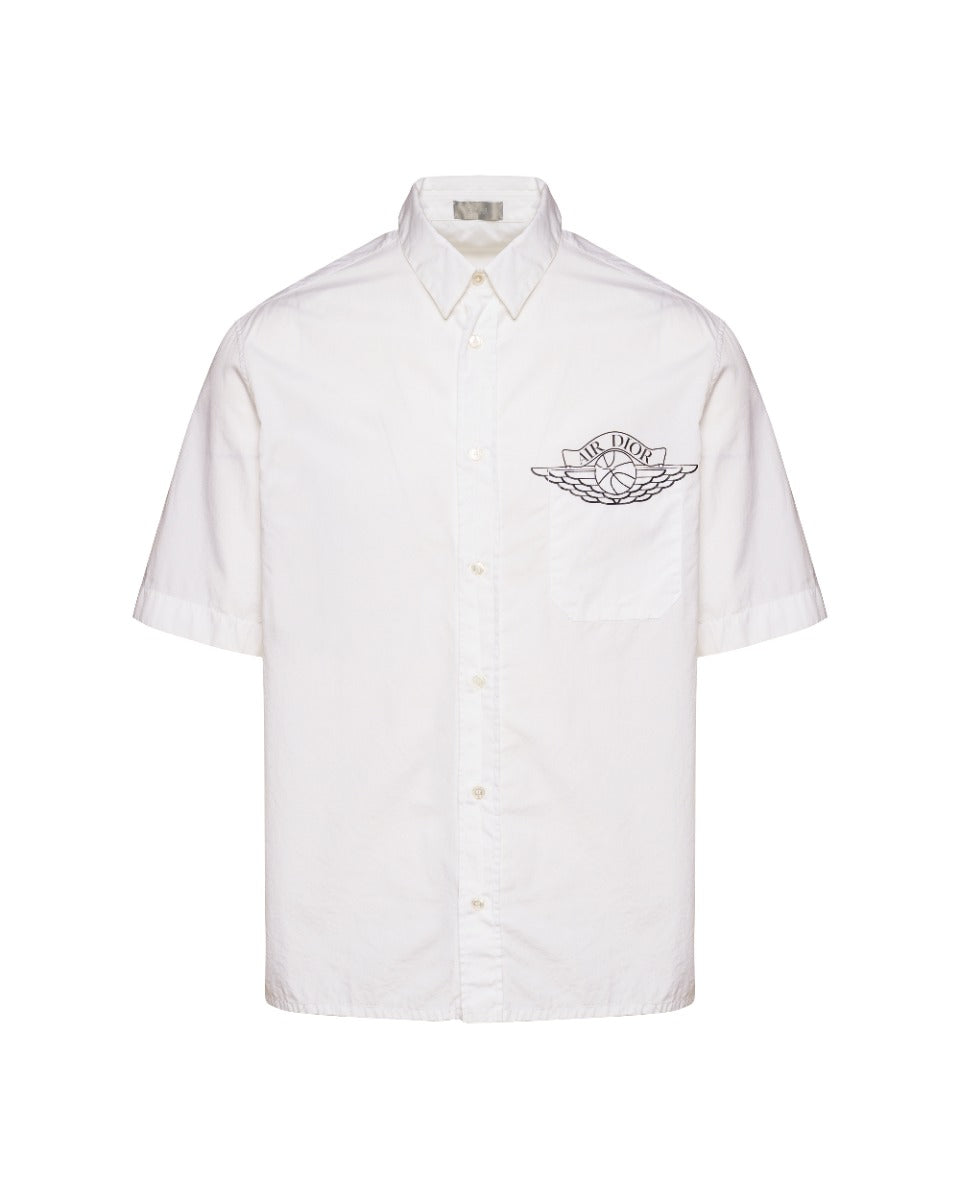 Dior x Air Jordan Air Dior white short sleeve button-up shirt Dior