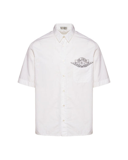 Dior x Air Jordan Air Dior white short sleeve button-up shirt Dior