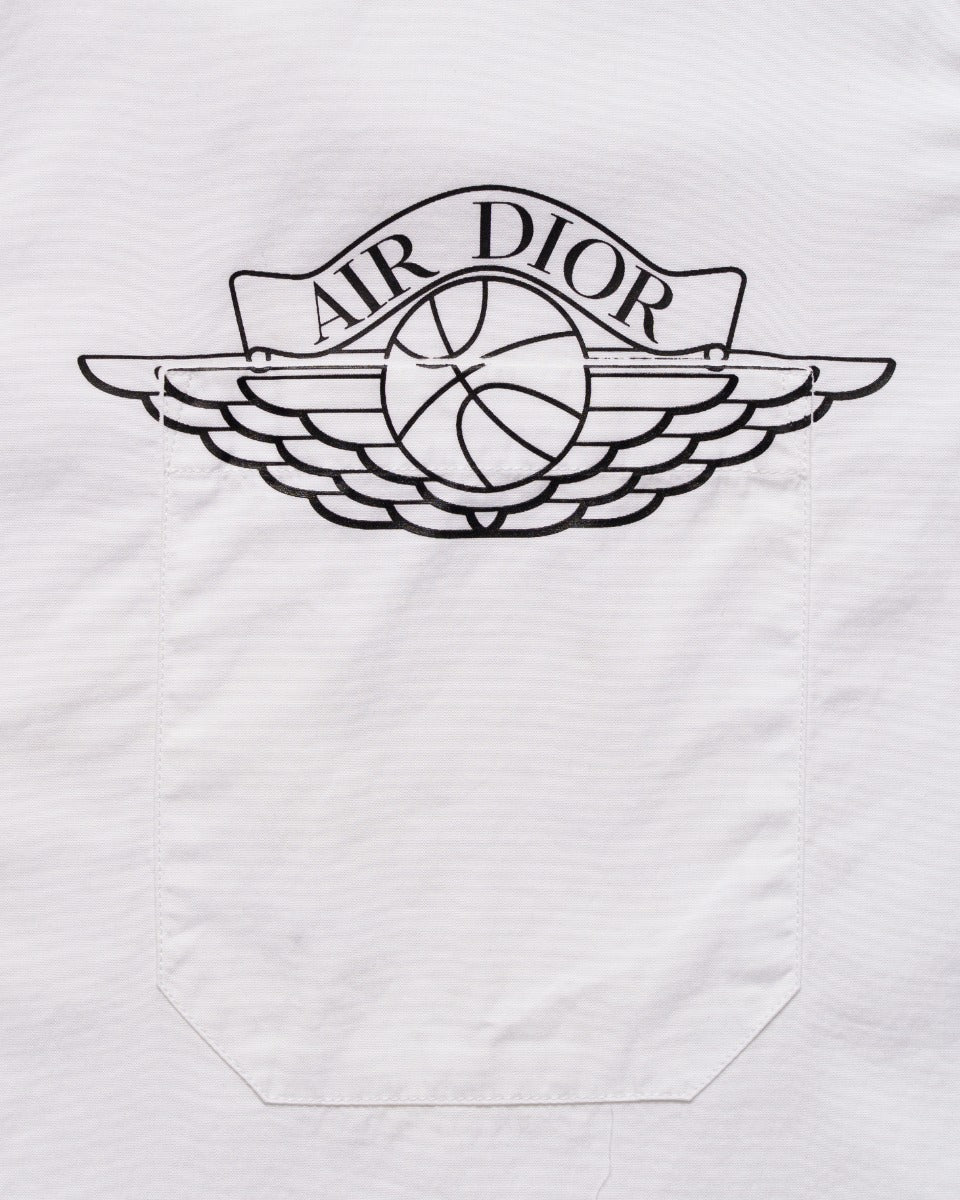 Dior x Air Jordan Air Dior white short sleeve button-up shirt Dior