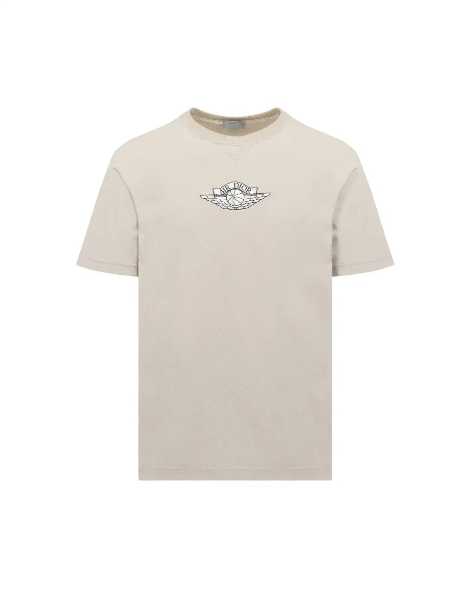 Dior x Air Jordan chest logo embroidery t-shirt Dior