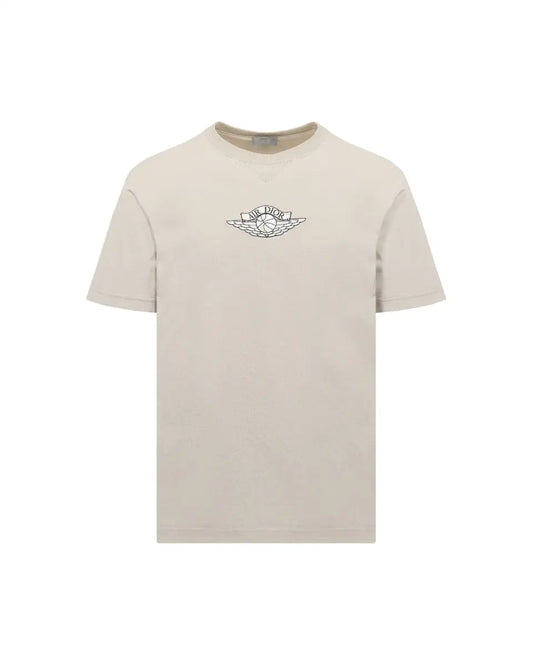 Dior x Air Jordan chest logo embroidery t-shirt Dior