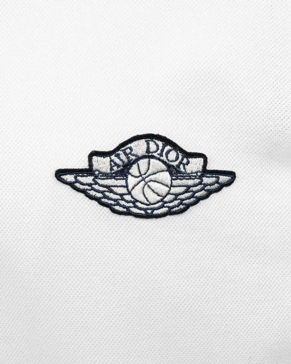 Dior x Air Jordan logo polo neck t-shirt