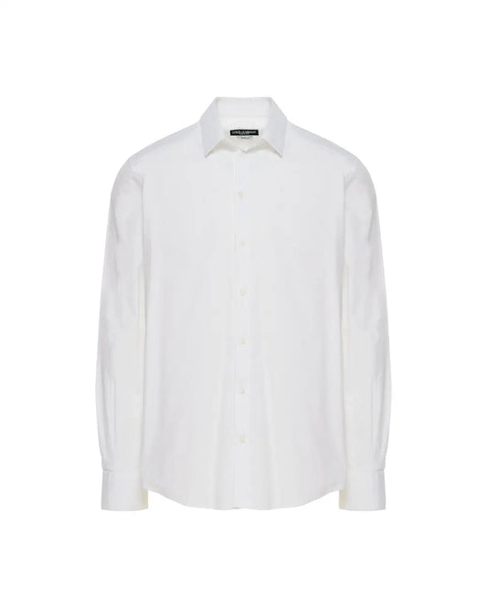 Dolce&Gabbana Gold white button-up shirt Dolce&Gabbana