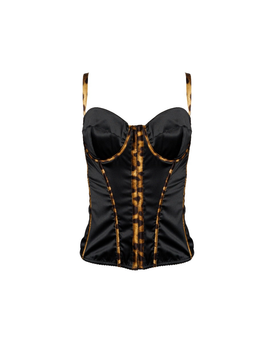 Dolce&Gabbana panther lined corset top Dolce&Gabbana
