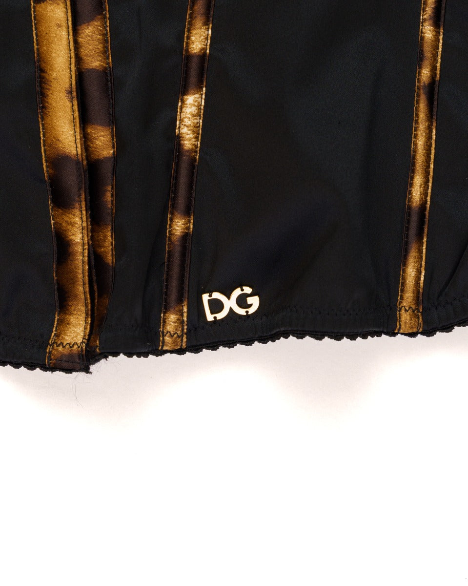 Dolce&Gabbana panther lined corset top