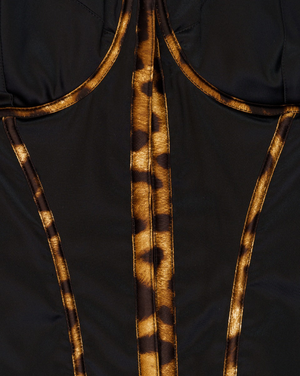 Dolce&Gabbana panther lined corset top