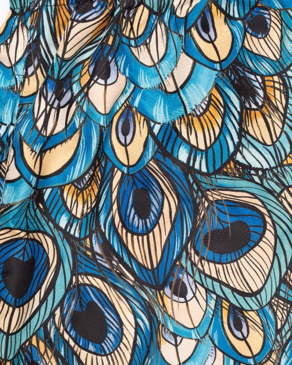 Dolce&Gabbana peacock feather swimming shorts