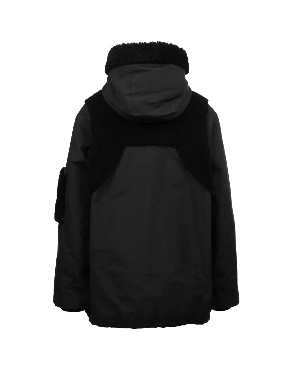 Louis Vuitton Trompe-l'oil shearling padded parka jacket