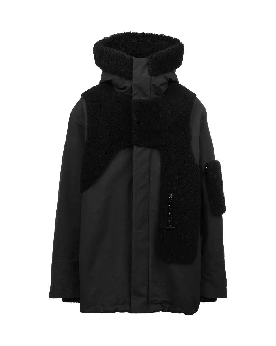 Louis Vuitton Trompe-l'oil shearling padded parka jacket Louis Vuitton