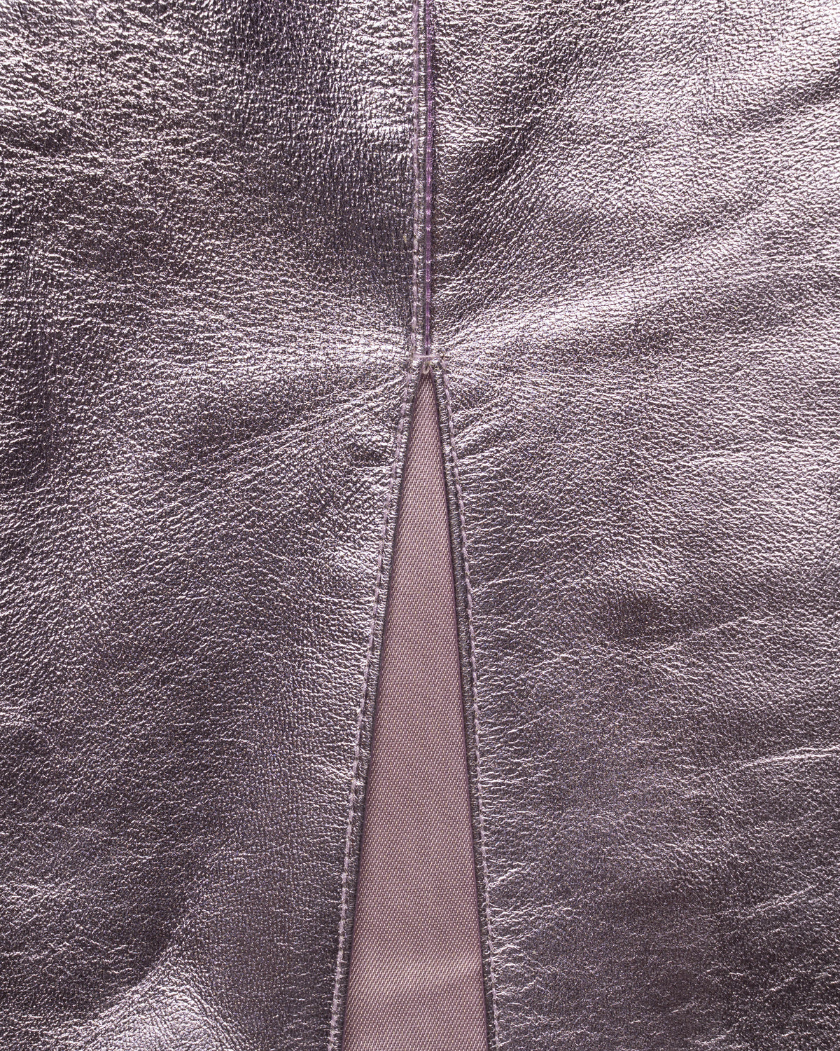 Thierry Mugler Couture faux-leather pink pencil skirt