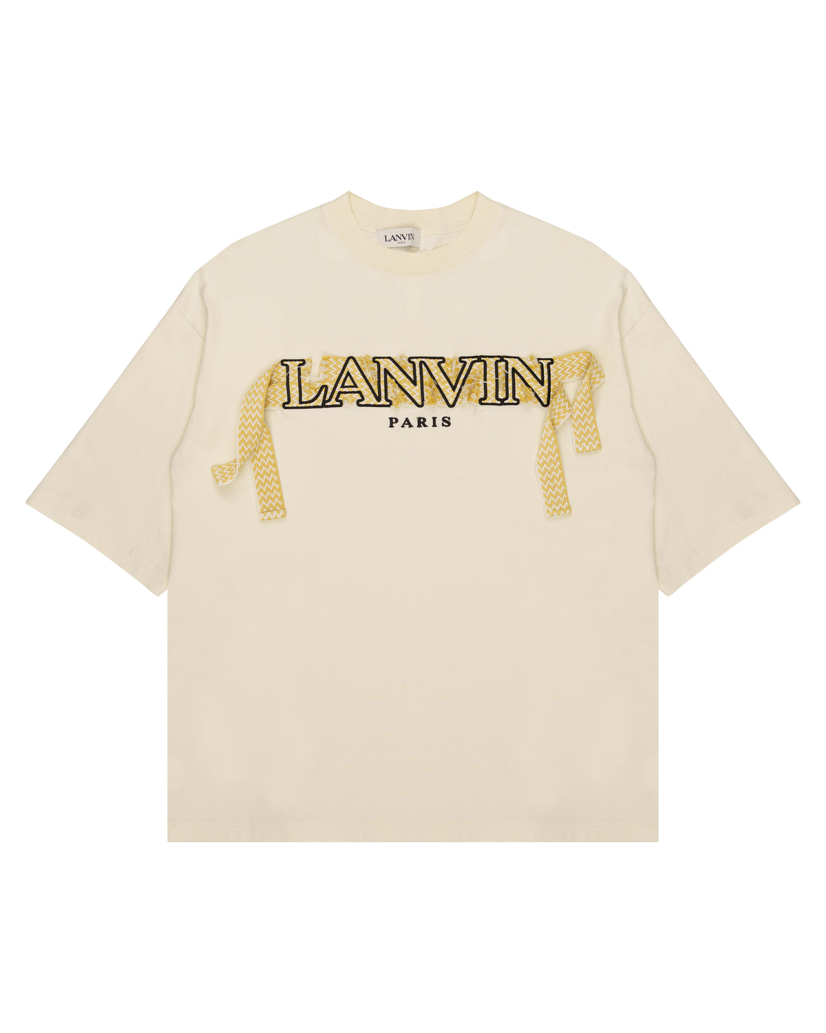 Lanvin Curb Lace beige oversized t-shirt