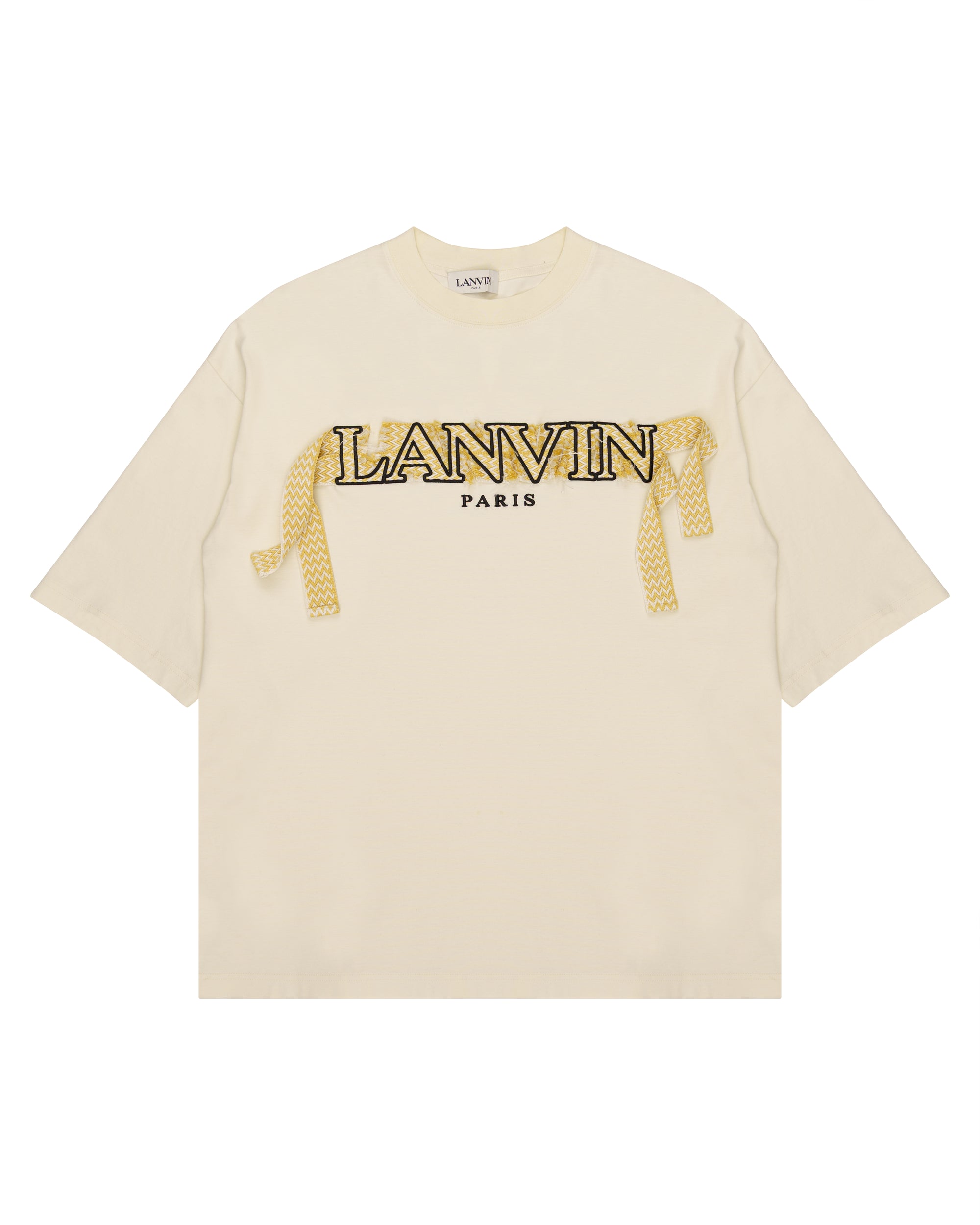 Lanvin Curb Lace beige oversized t-shirt