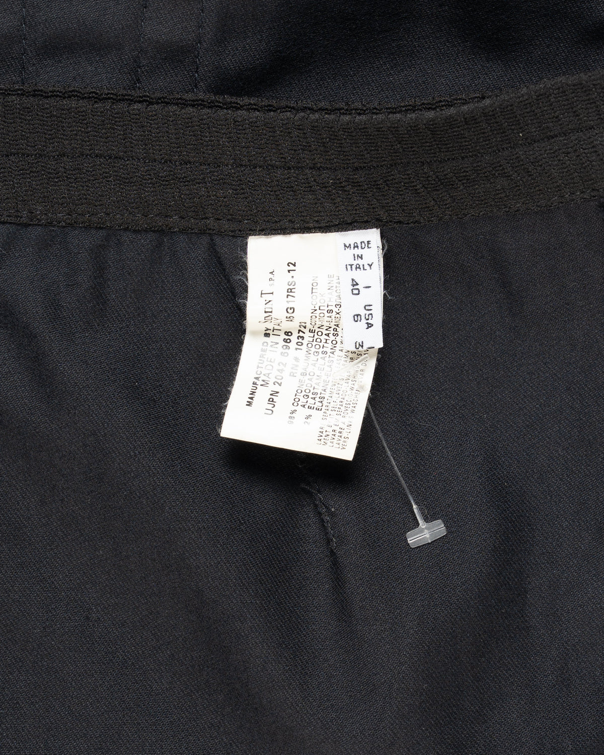 Armani Jeans tailored black skirt