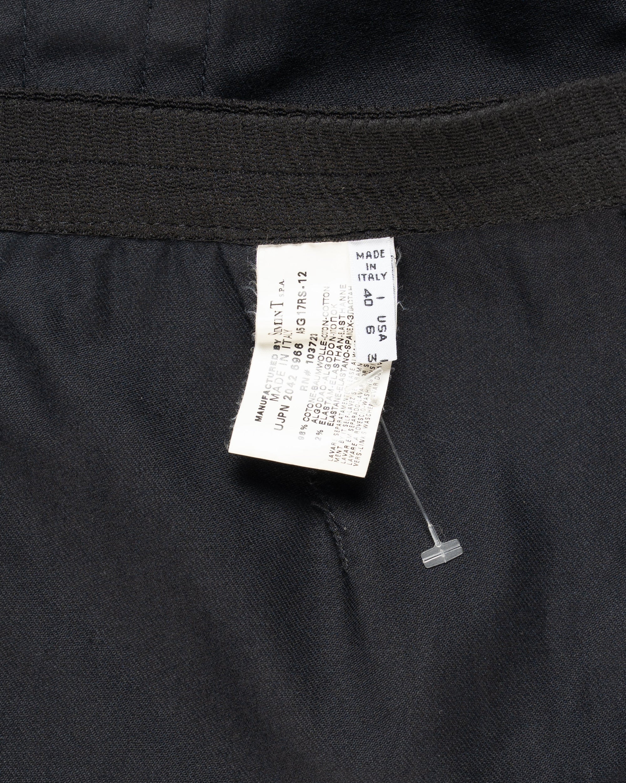 Armani Jeans tailored black skirt