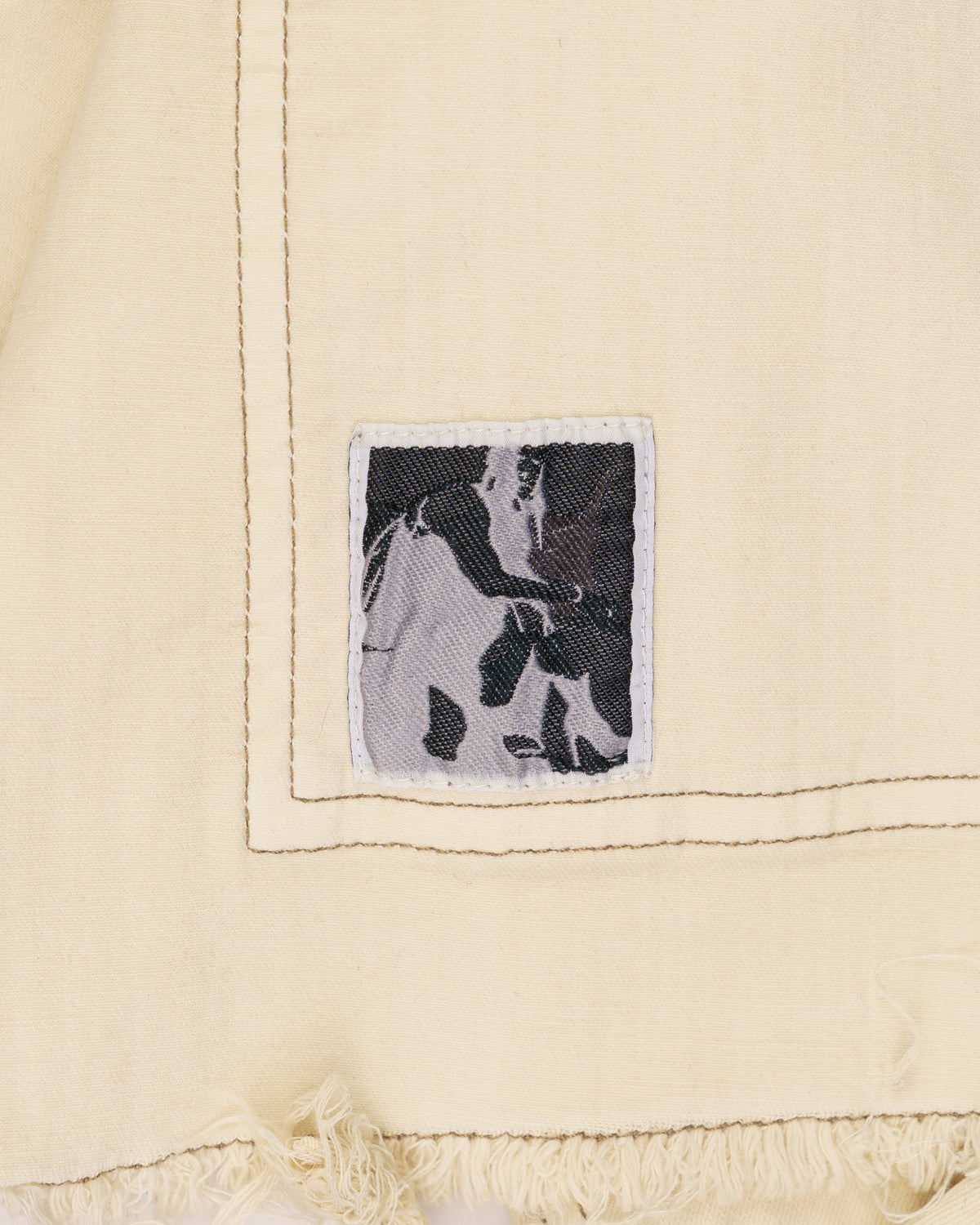 Rick Owens DRKSHDW cropped natural denim jacket