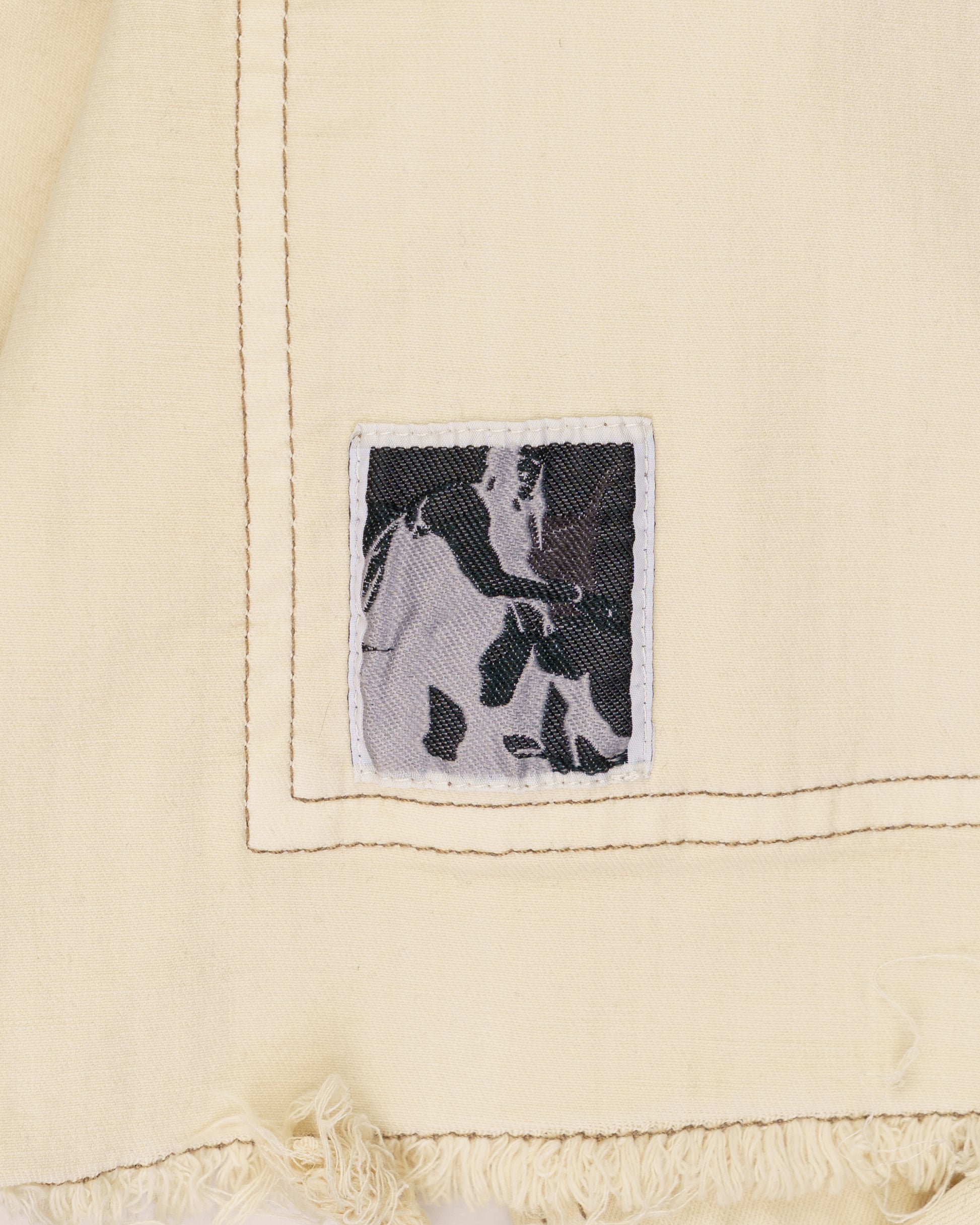 Rick Owens DRKSHDW cropped natural denim jacket T-2