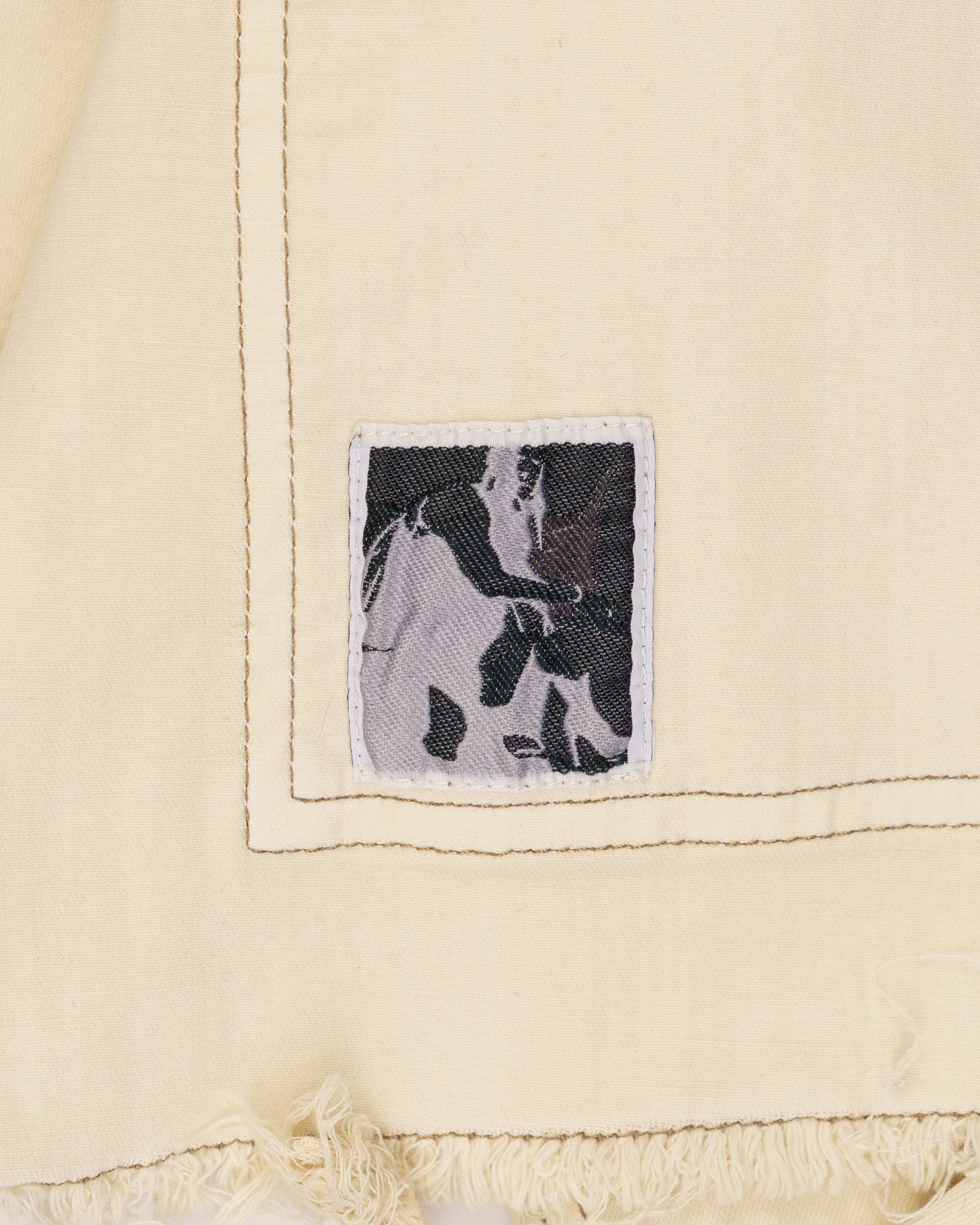 Rick Owens DRKSHDW cropped natural denim jacket