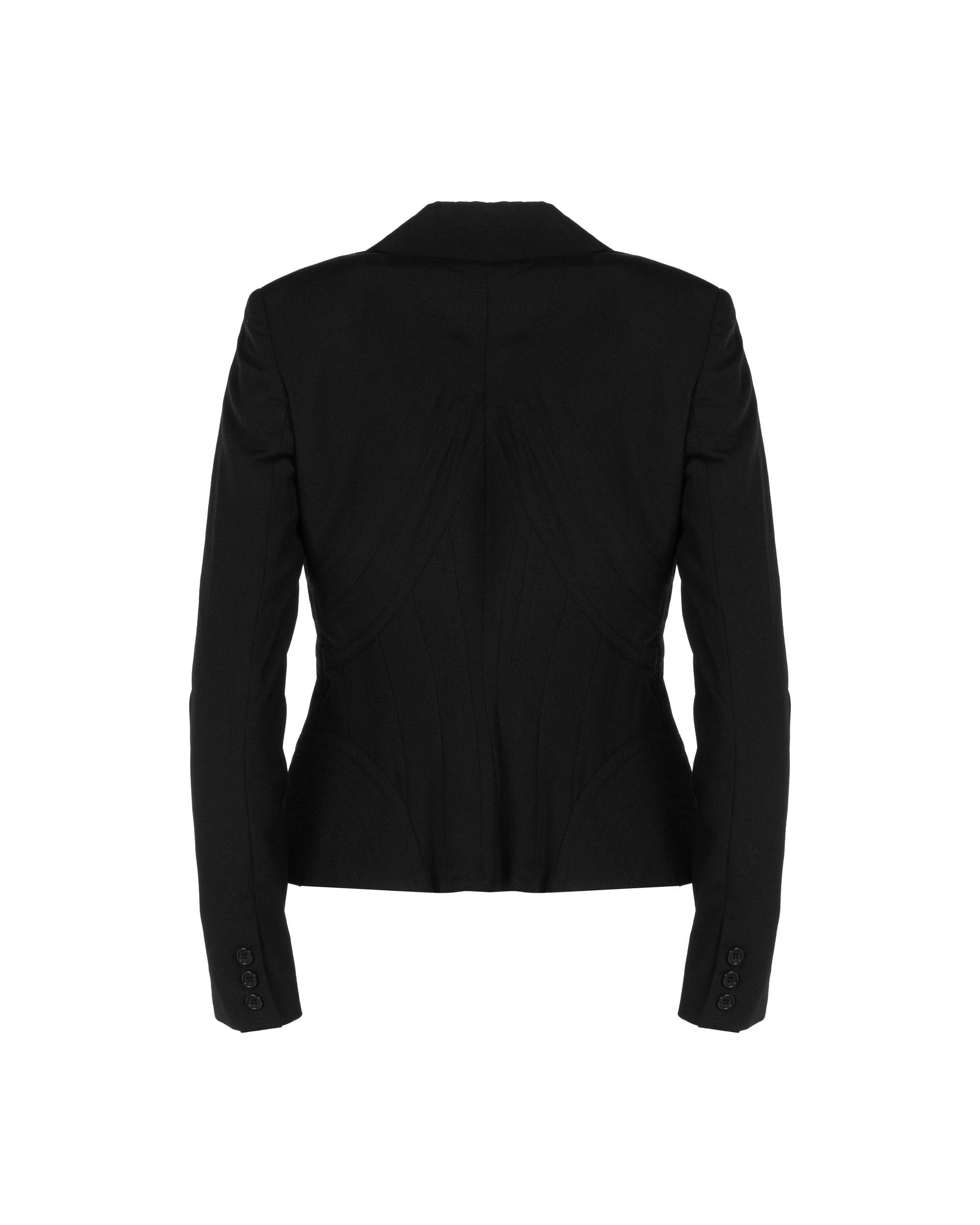 Alexander McQueen "Dance of the Twisted Bull" lace corset blazer jacket - 40