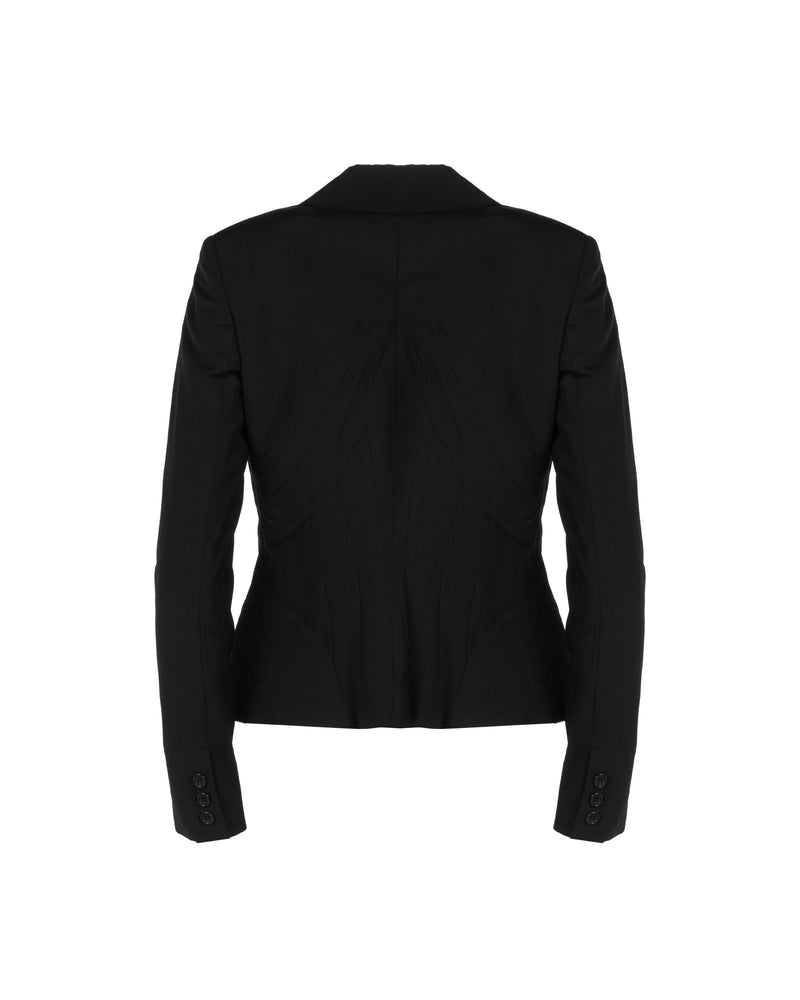 Alexander McQueen "Dance of the Twisted Bull" lace corset blazer jacket - 40 thumbnail