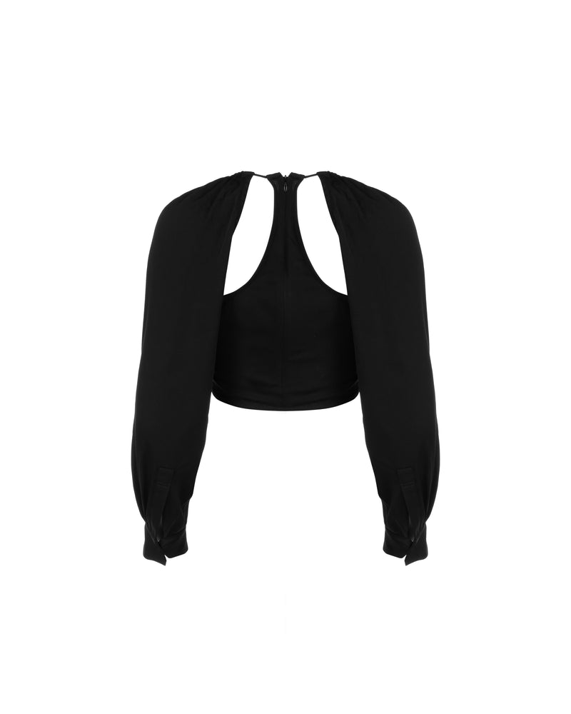 Christopher Esber ruched tie floating sleeve dress thumbnail