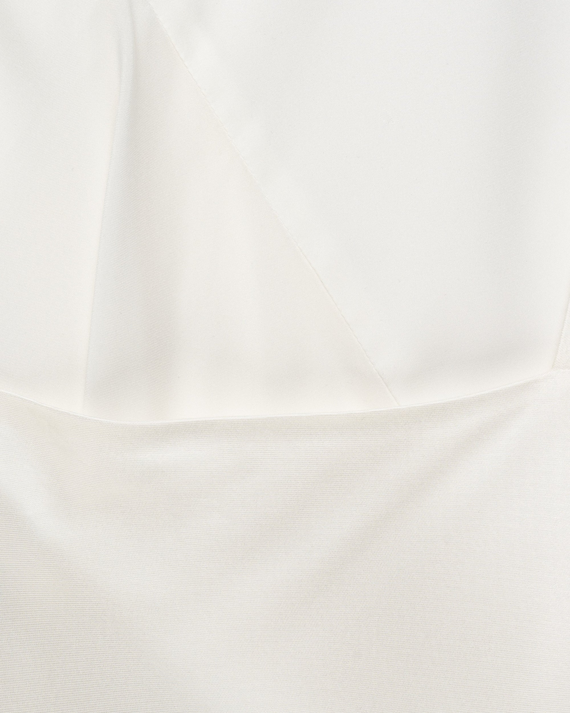 Helmut Lang Sash Ivory white double satin dress