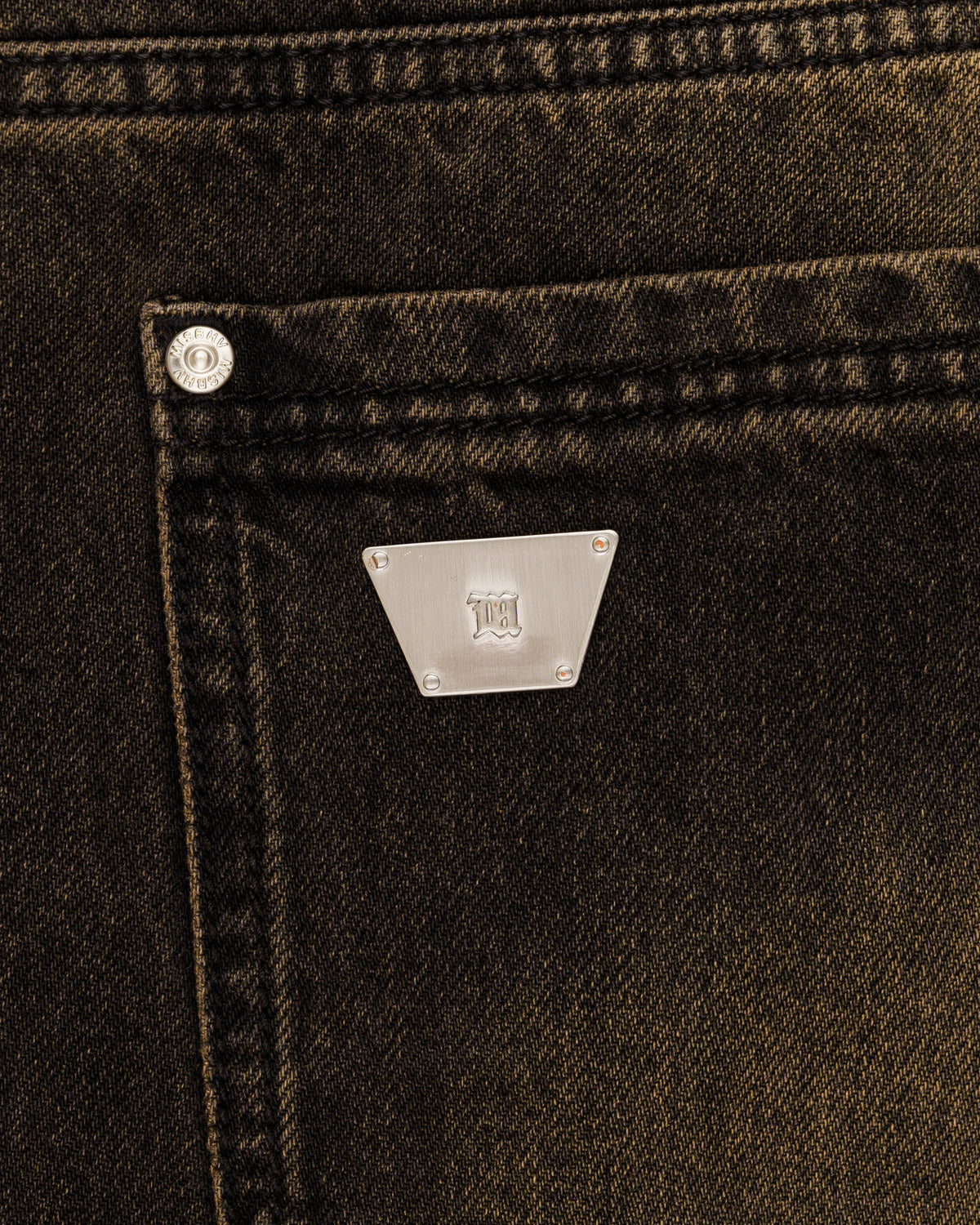 MISBHV grey mud washed denim pants