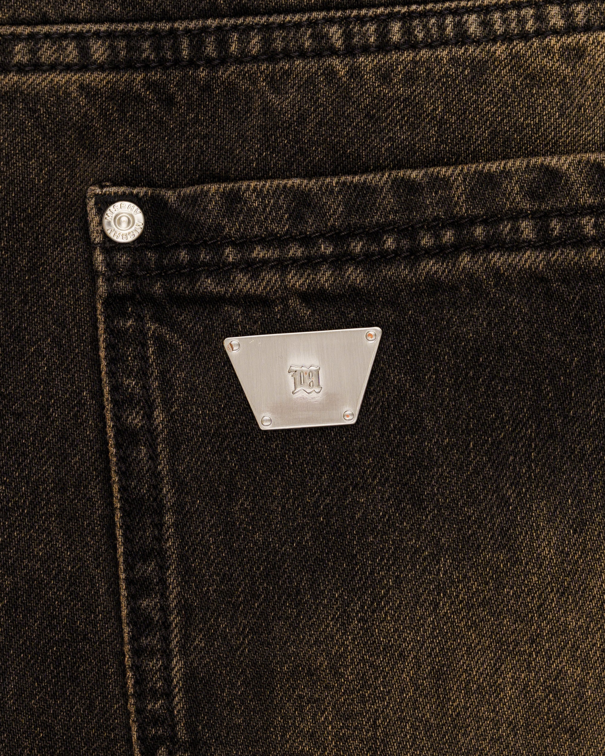 MISBHV grey mud washed denim pants