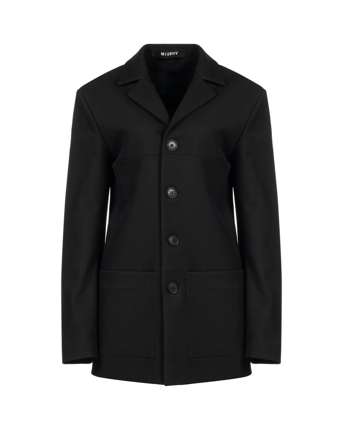 MISBHV Davide single-breasted black blazer jacket