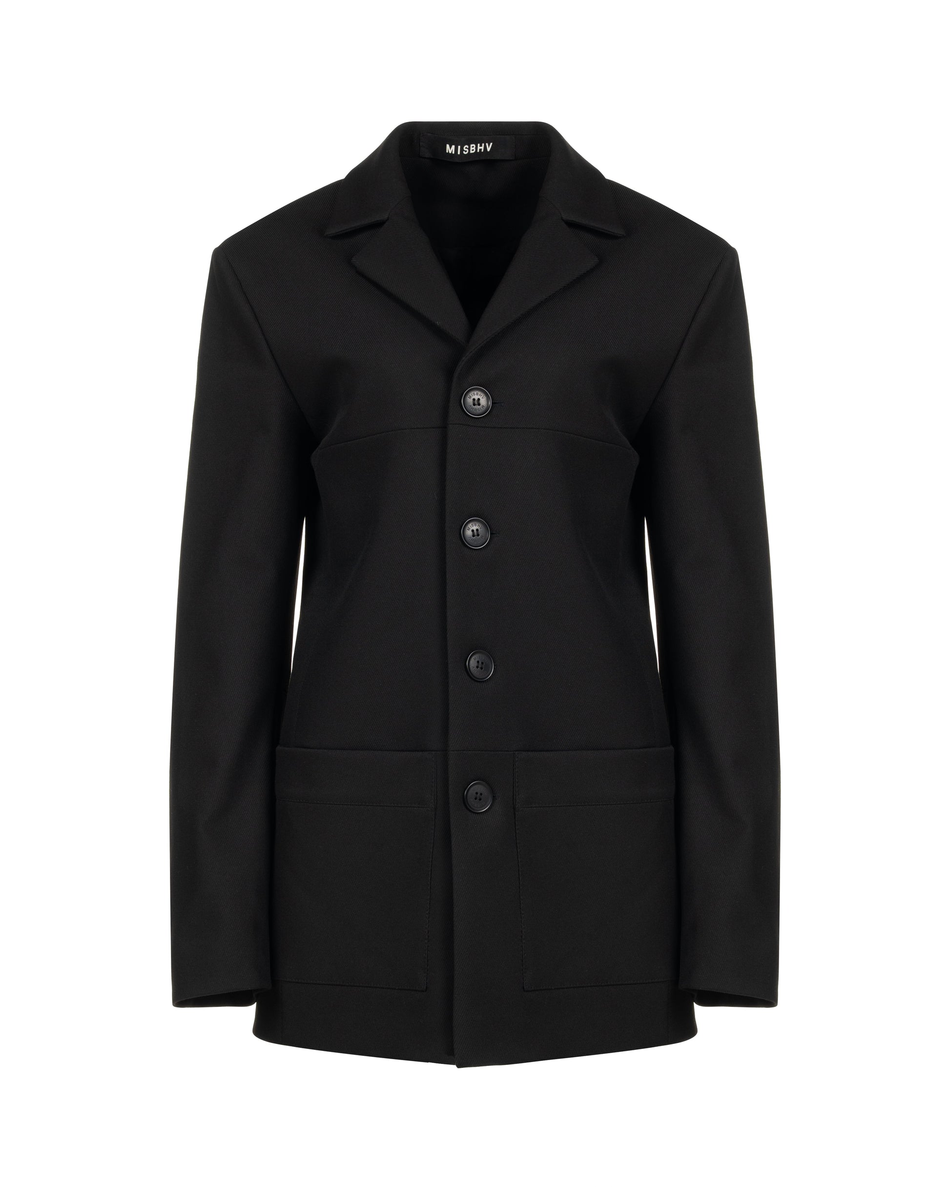 MISBHV Davide single-breasted black blazer jacket MISBHV