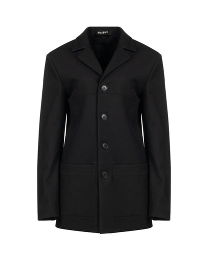 MISBHV Davide single-breasted black blazer jacket MISBHV