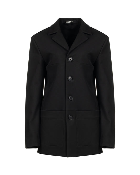 MISBHV Davide single-breasted black blazer jacket MISBHV