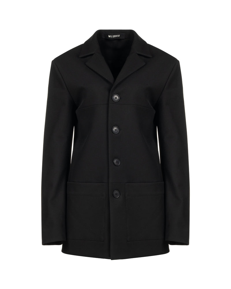 MISBHV Davide single-breasted black blazer jacket thumbnail