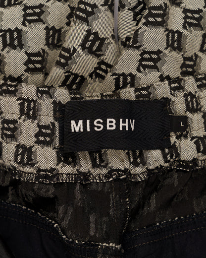 MISBHV "M' monogram brown cargo shorts