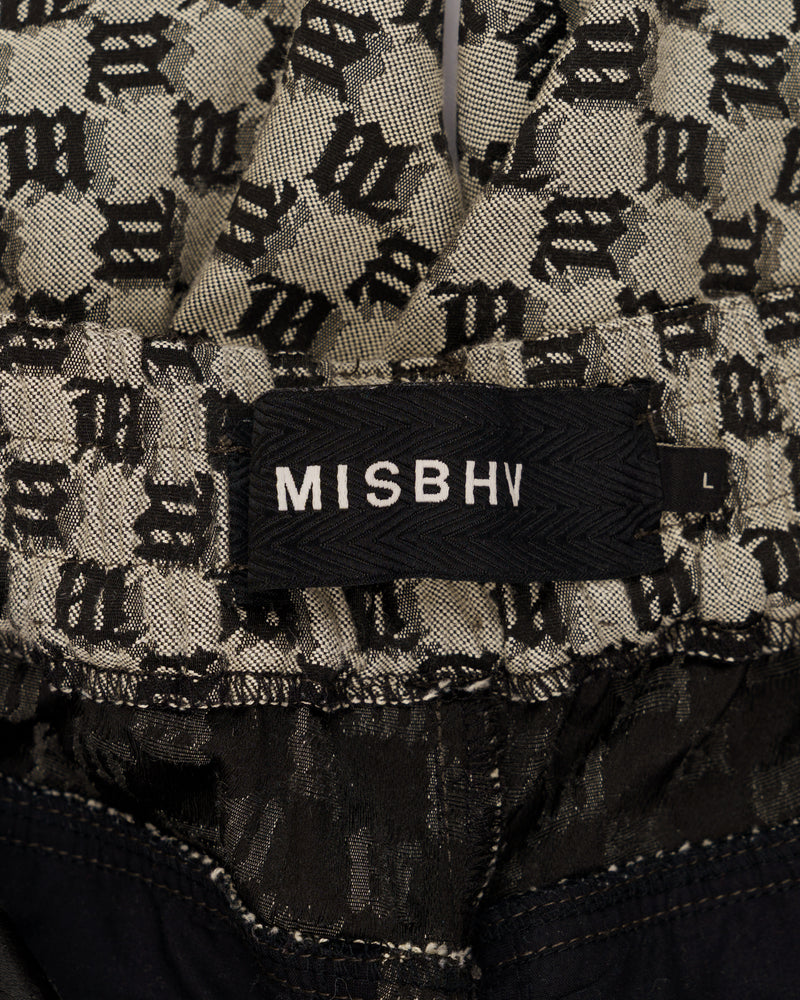 MISBHV "M' monogram brown cargo shorts thumbnail