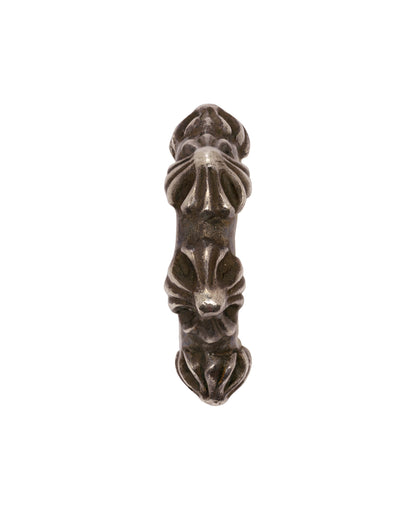 Chrome Hearts cross band hoop silver earrings-4