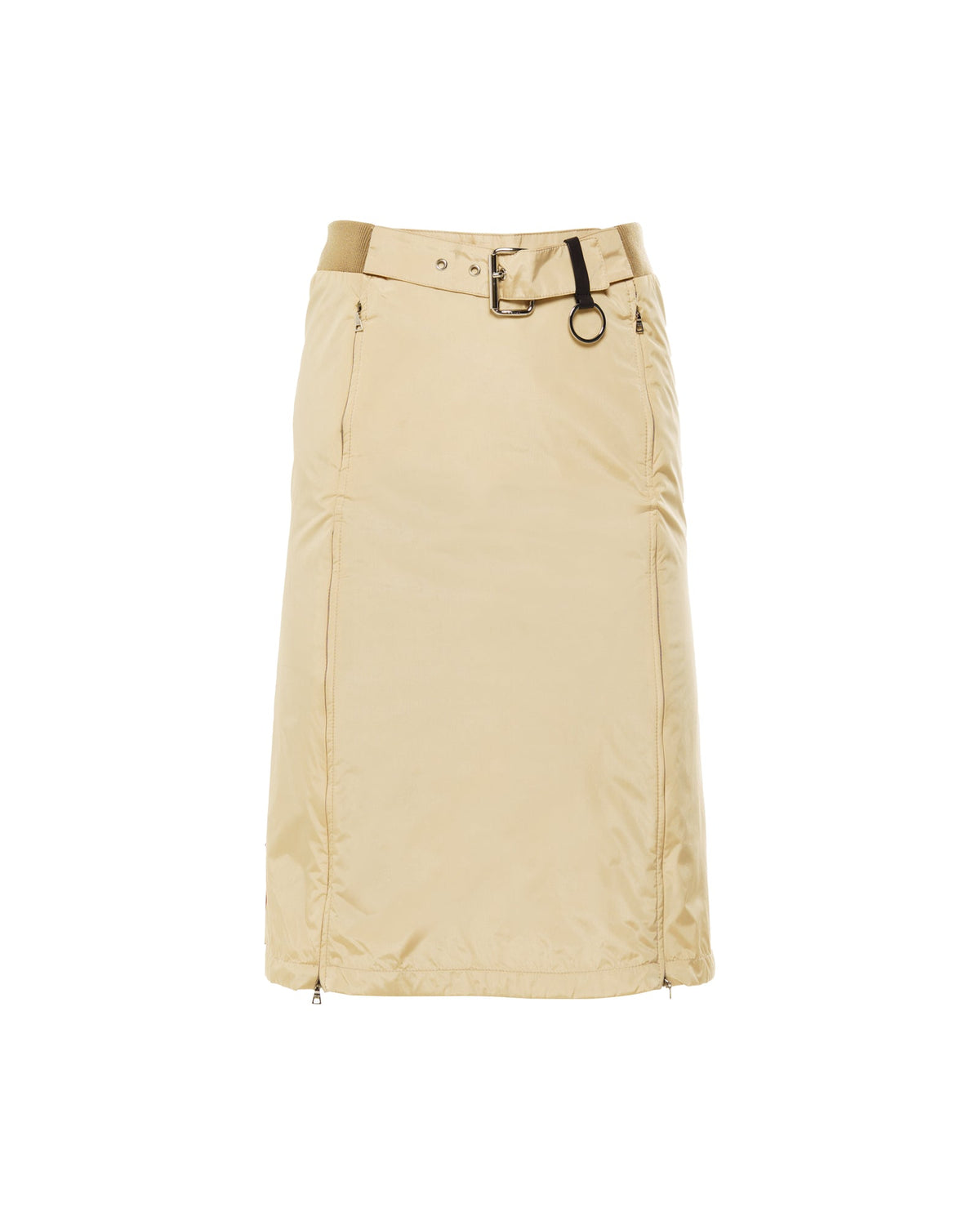 Prada Sport beige nylon belted skirt - 38