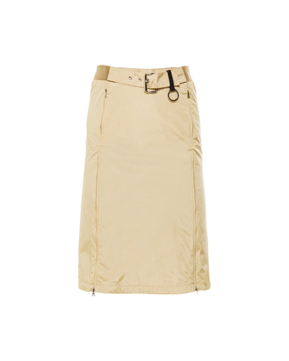 Prada Sport beige nylon belted skirt - 38 Prada