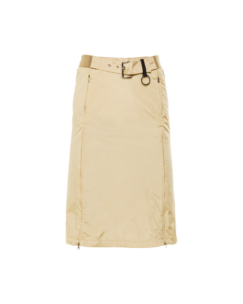 Prada Sport beige nylon belted skirt - 38 thumbnail