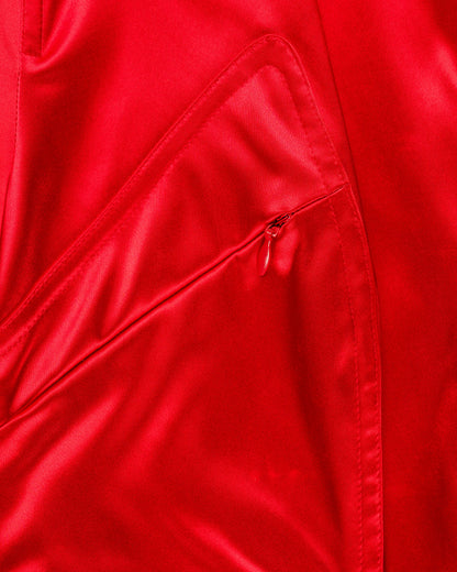 Mugler Trademark red satin tang jacket Mugler