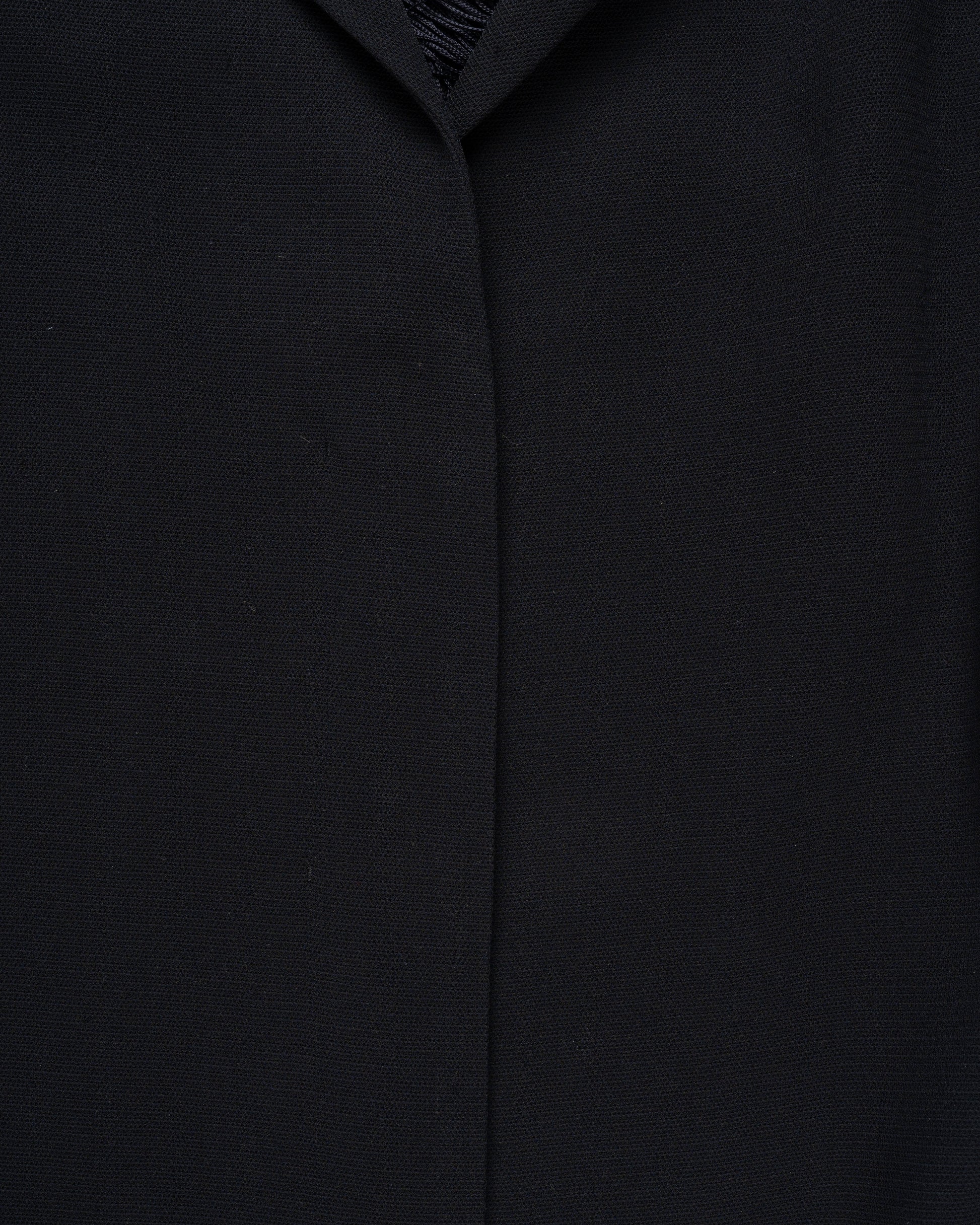 Jil Sander fringe cut-out black blazer jacket Jil